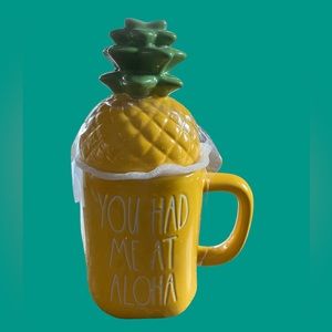 Rae Dunn mug with pineapple topper. Brand new in box.